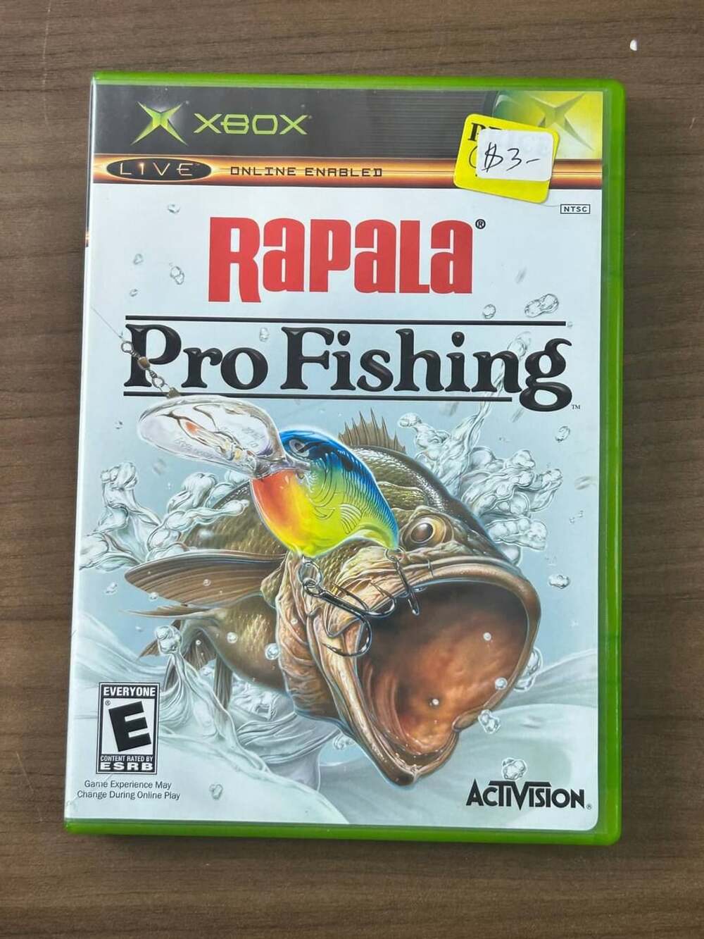 Rapala Pro Fishing Microsoft Original Xbox 2004 NTSC Game Disc Case & Manual
